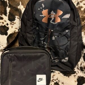 Boys Under Armour backpack & Nike lunchbox